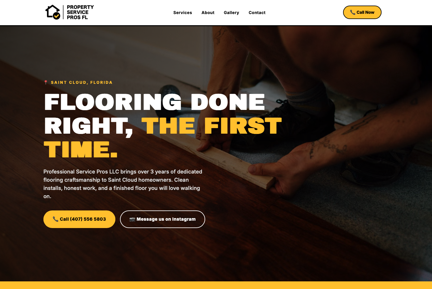 Professional Service Pros LLC finished website
